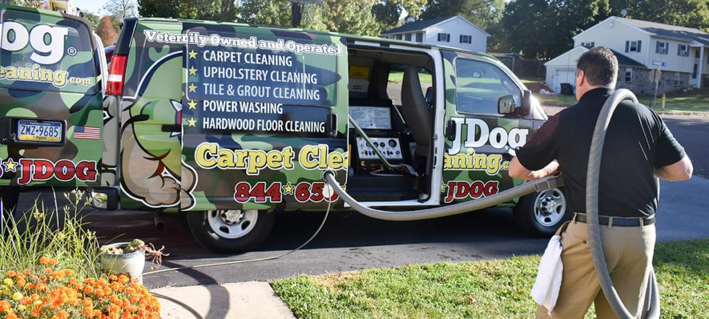 JDog Carpet Cleaning van