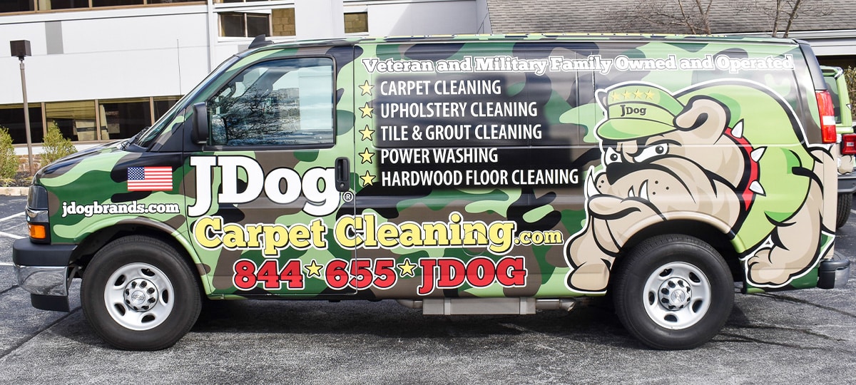 JDog Carpet Cleaning and Floor Care van